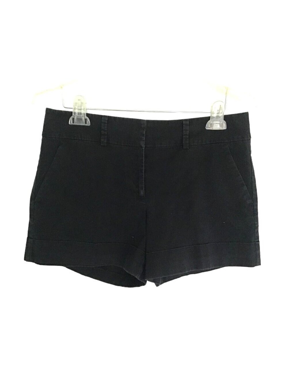 7TH AVENUE- WOMENS BLACK 98% COTTON SHORTS SIZE 10